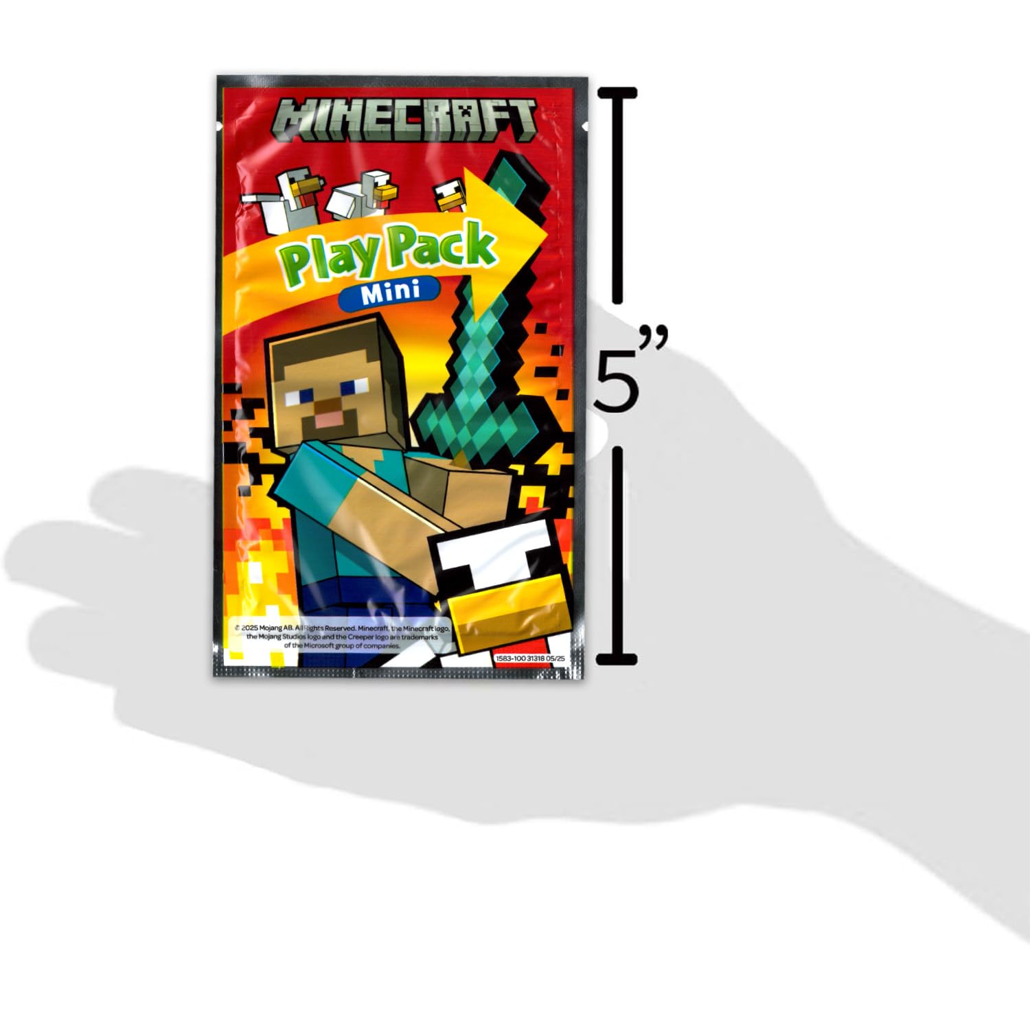 Collectible Minecraft stickers from Bendon Play Packs for notebooks and lunchboxes.