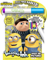 Bendon Minions Imagine Ink cover for mess-free coloring and kid-friendly fun.
