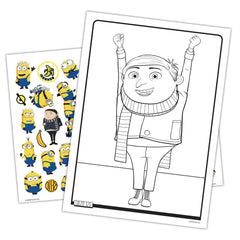 Bendon Minions Rise of Gru tattoos pages showcase temporary designs for creative dress-up