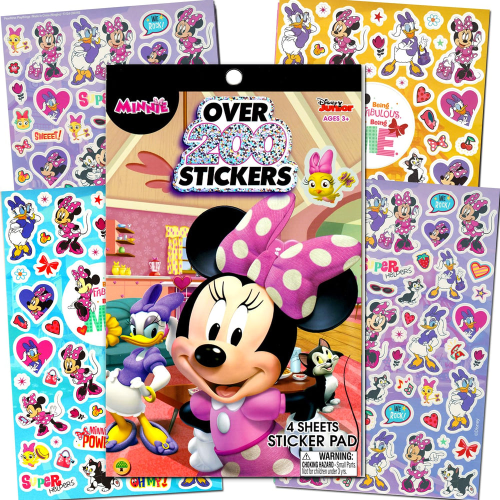 Inside coloring pages from Bendon Minnie Mouse activity book for imaginative fun