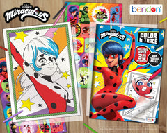 Bendon Miraculous gift-ready coloring book ideal for holidays and birthdays.