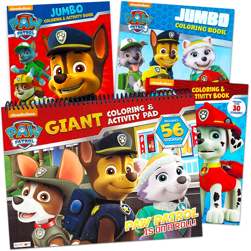 Bendon Paw Patrol coloring and activity bundle cover page for kids' learning fun