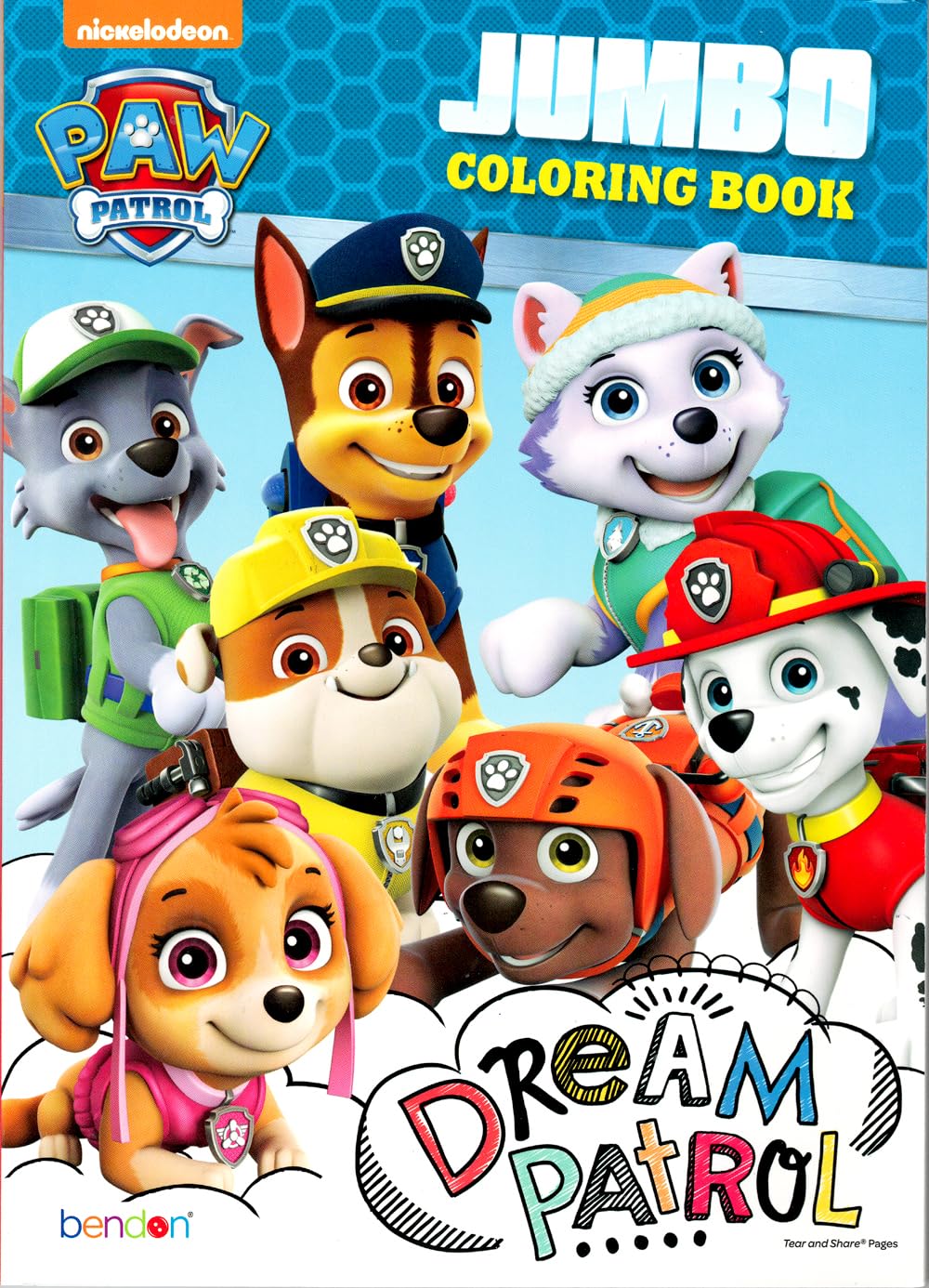 Paw Patrol sticker pad featuring over 300 colorful stickers for sticker art.