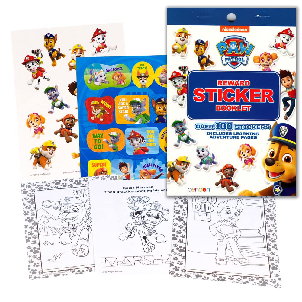 Sticker sheet 1 with Paw Patrol characters for creative decorating.