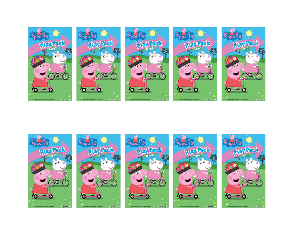 Close-up of coloring book from Bendon Peppa Pig mini play pack for kids.