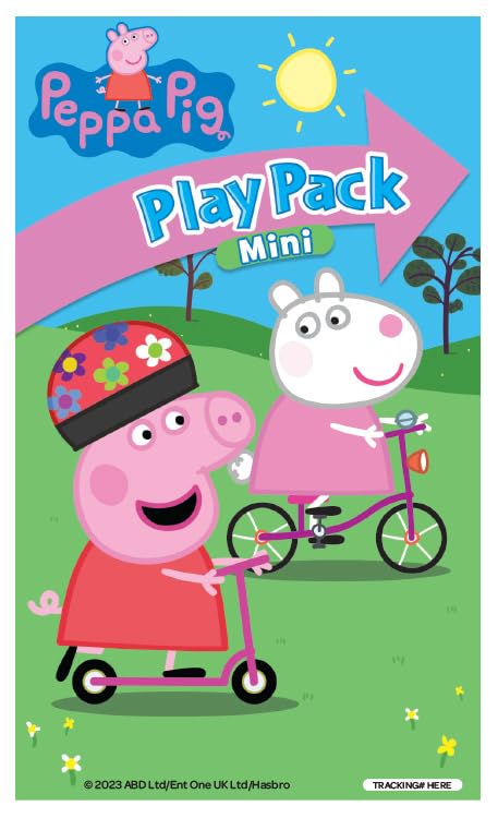 Two mini crayons included with Bendon Peppa Pig mini play packs.
