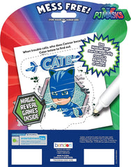 Bendon PJ Mask Imagine Ink pages reveal colors with mess-free marker for adventures.