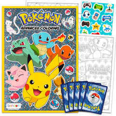 Bendon Pokemon coloring book cover, travel-friendly activity for kids and teens.
