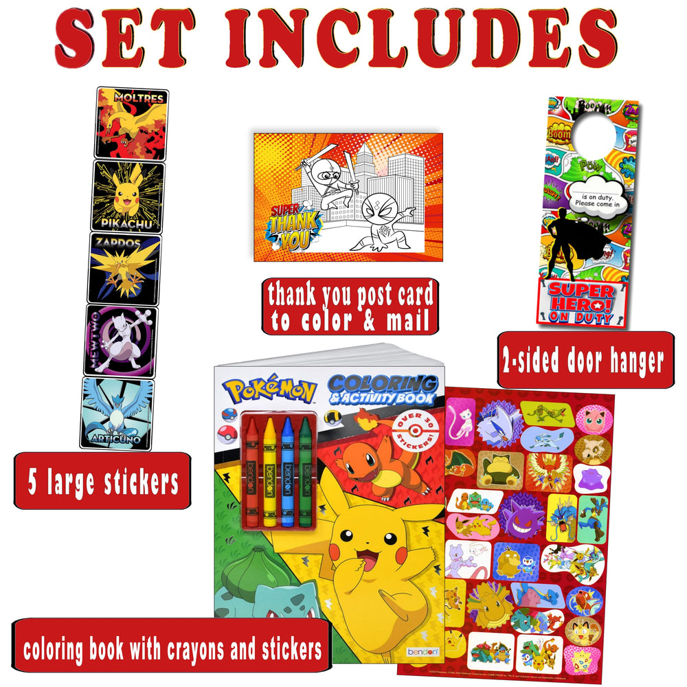 Bendon Pokemon Coloring Book with large pages for kid-friendly coloring.