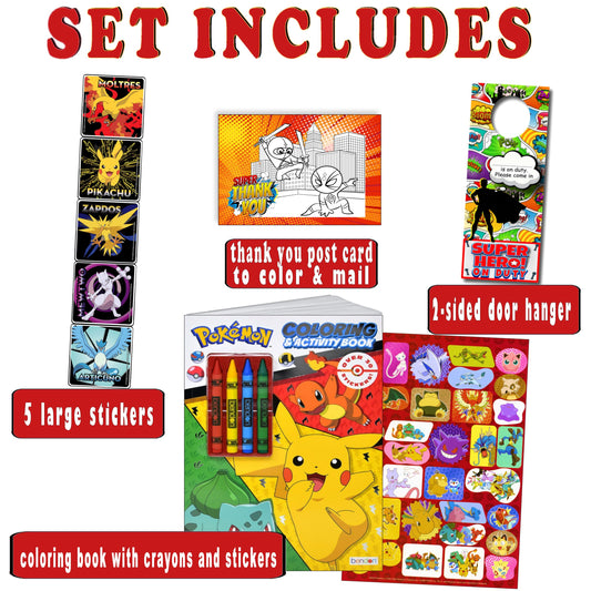 Bendon Pokemon Coloring Book with large pages for kid-friendly coloring.