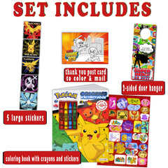 Bendon Pokemon Coloring Book with large pages for kid-friendly coloring.