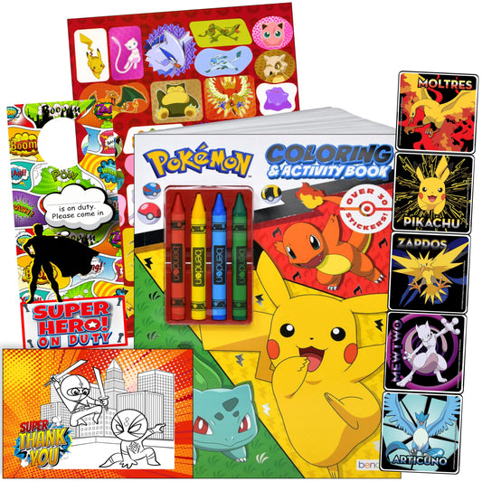 Bendon Pokemon Stickers Activity Set for crafts and coloring fun.