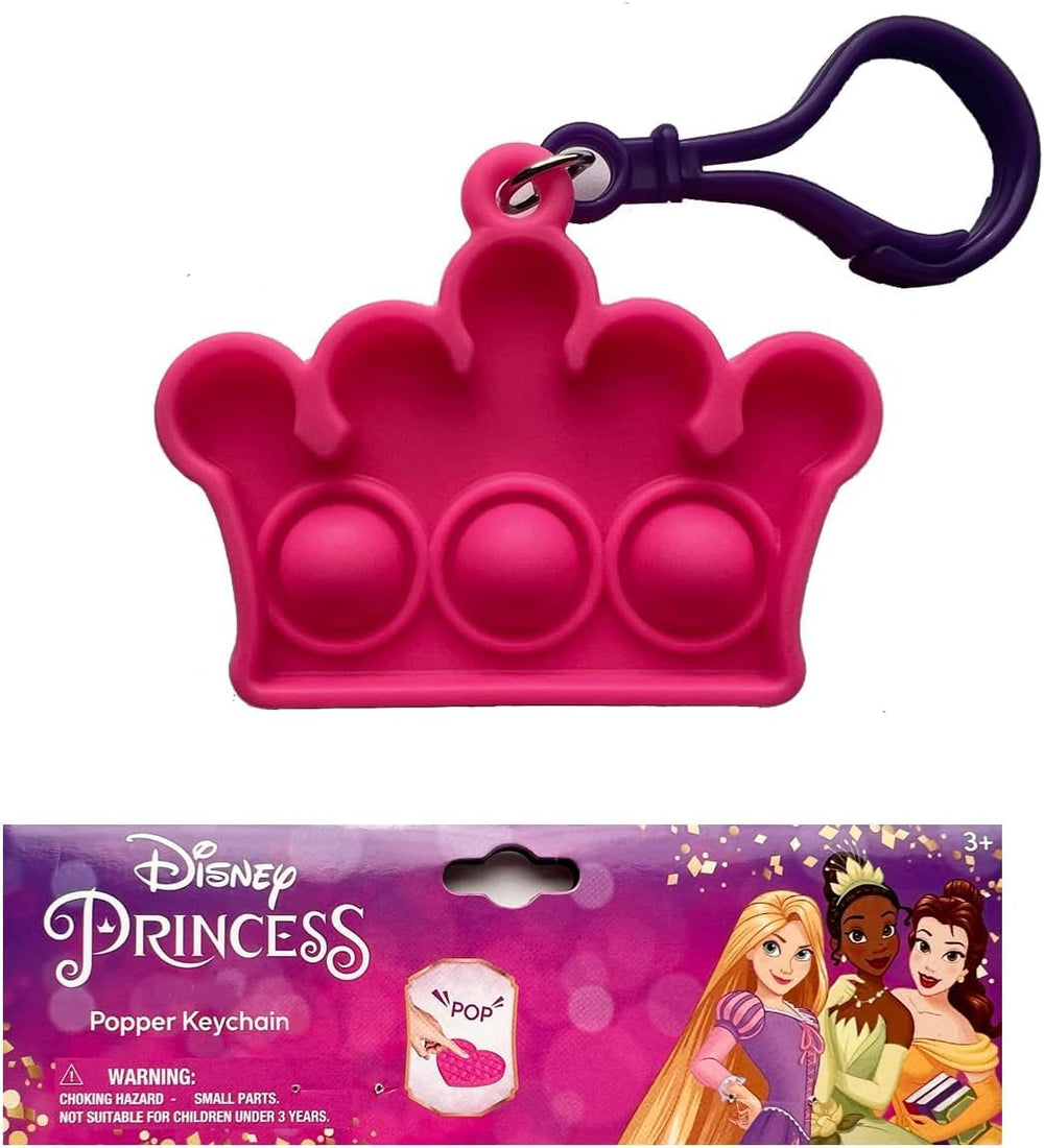 Bendon Princess crown popper keychain provides on-the-go sensory play