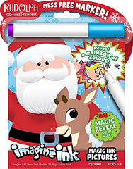 Bendon Rudolph Imagine Ink book cover with magical color reveal for mess-free coloring