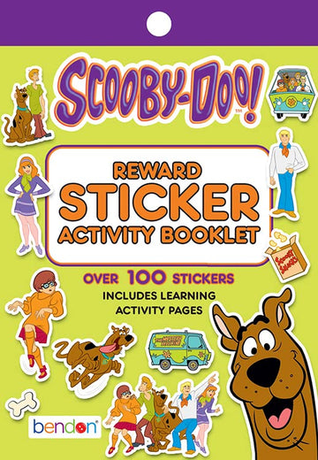 Bendon Scooby Doo stickers pad front cover shows official licensed branding for kids