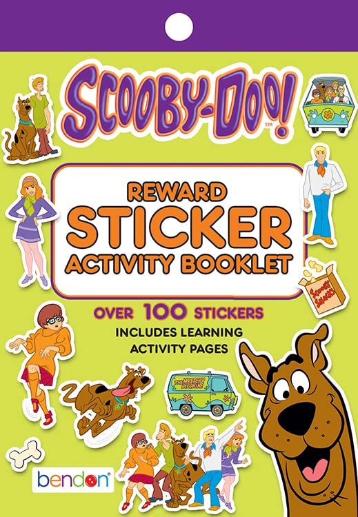 Bendon Scooby Doo stickers pad front cover shows official licensed branding for kids