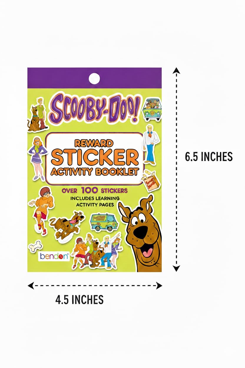 Bendon Scooby Doo stickers pad interior pages invite coloring and sticker play