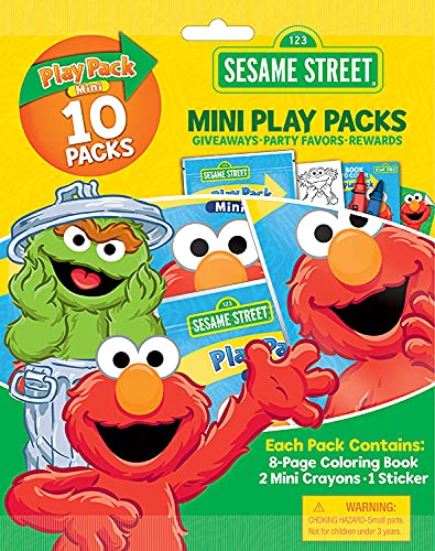 Bendon Sesame Street mini pack coloring book for kids' quiet time