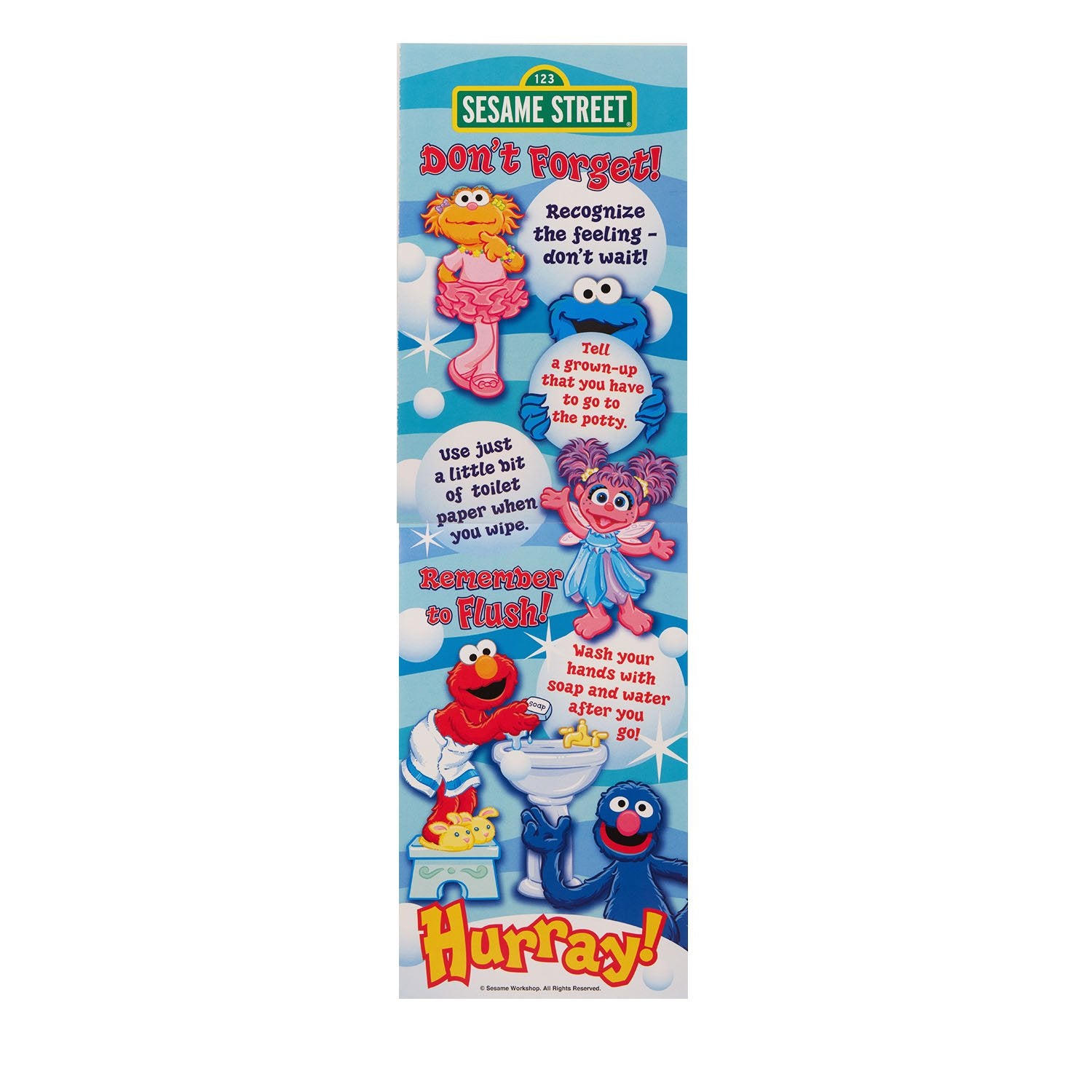 Bendon Sesame Street Potty Time stickers reinforce milestones with colorful friends.