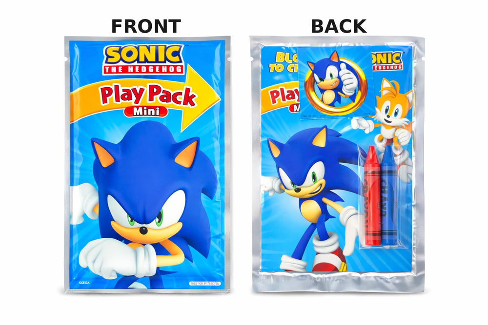Bendon Sonic play pack mini crayons for quick, on-the-go coloring
