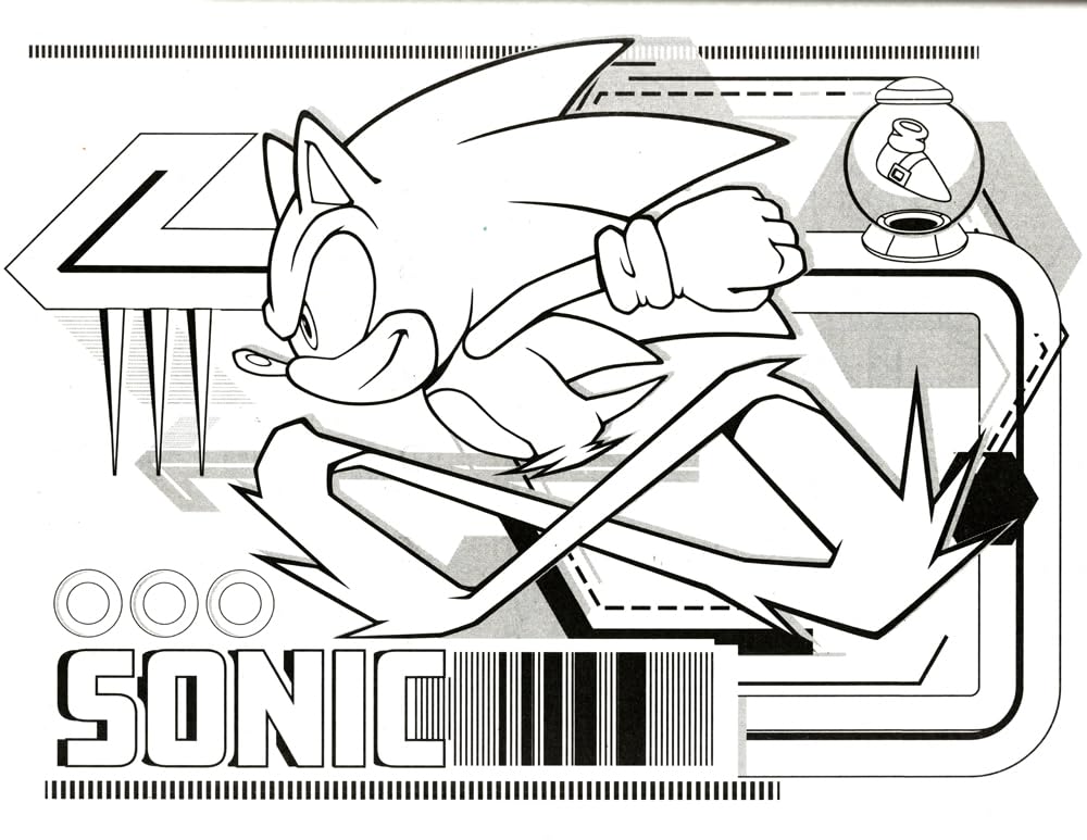 Sonic sticker sheet 2 offering bright stickers for classroom crafts