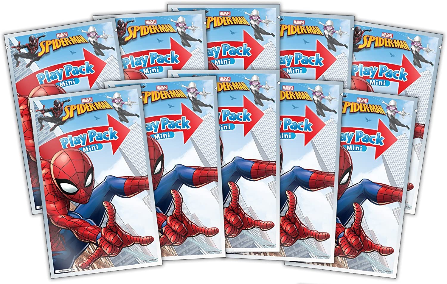 Bendon Spider-Man mini crayons and coloring book inside each pack.