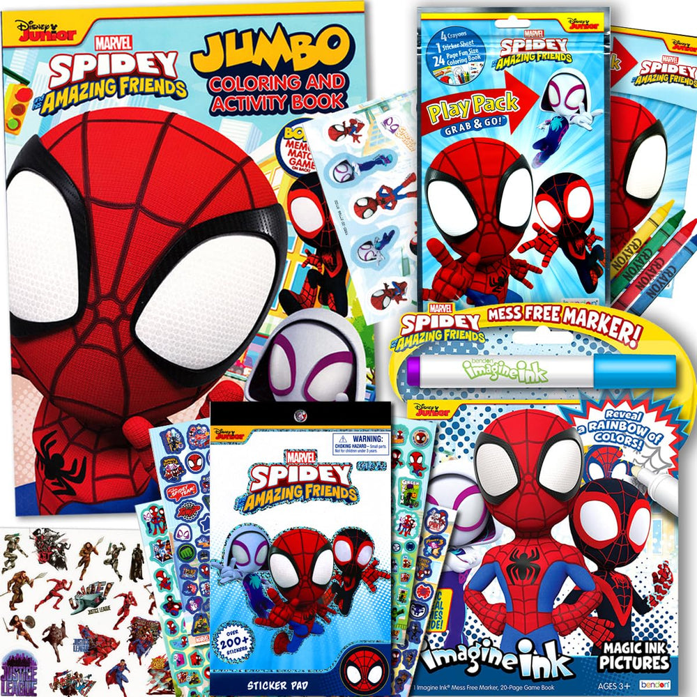 Bendon Spidey Imagine Ink book cover for mess-free coloring on the go.