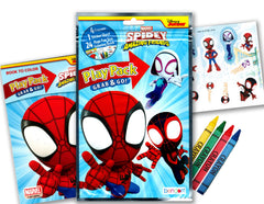 Bendon Spidey stickers feature Peter Parker and friends for interactive play.
