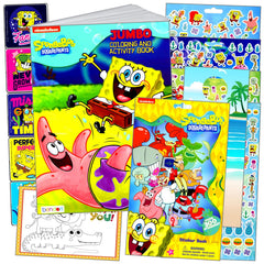 Bendon Spongebob coloring book cover with vibrant undersea scenes for creative play