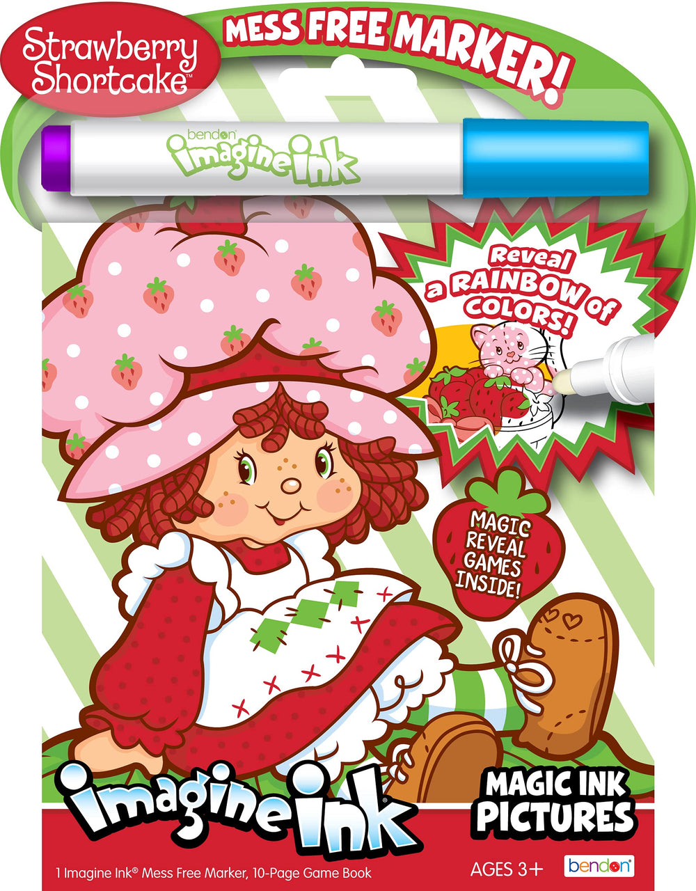 Bendon Strawberry Shortcake Imagine Ink cover for mess-free coloring at home