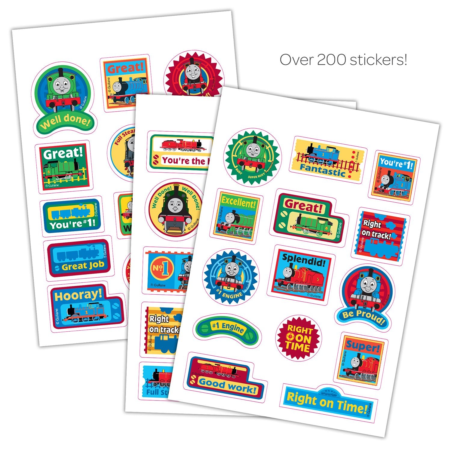 Thomas & Friends mini sticker pad pages for crafts and school decor