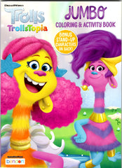Bendon Trolls Band Together mini coloring book compact on-the-go