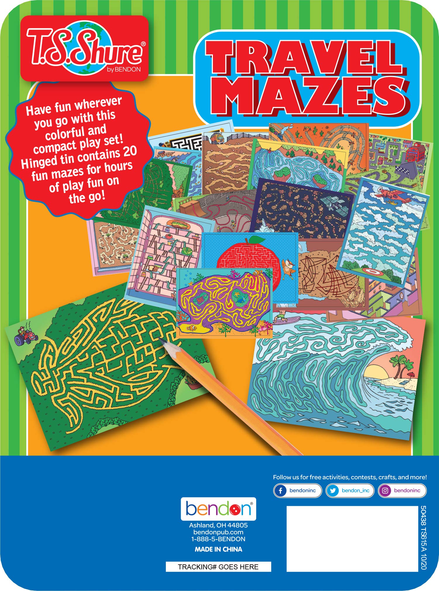 Bendon TS Shure illustrated activity sheets spark creative thinking on the go.