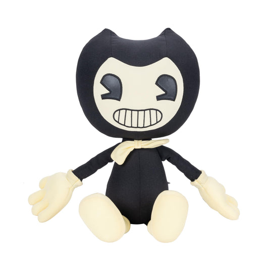 Bendy plush 16-inch front view, premium soft material for display and cuddle.