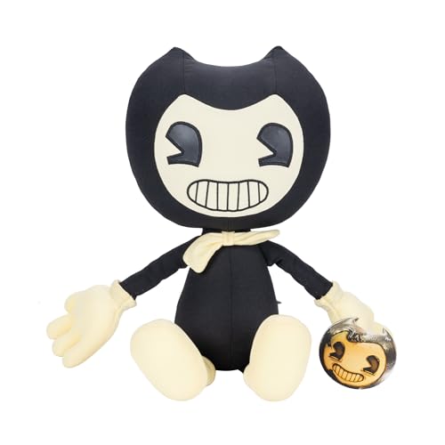 Bendy plush 16-inch side view, detailed design ideal for shelf display.