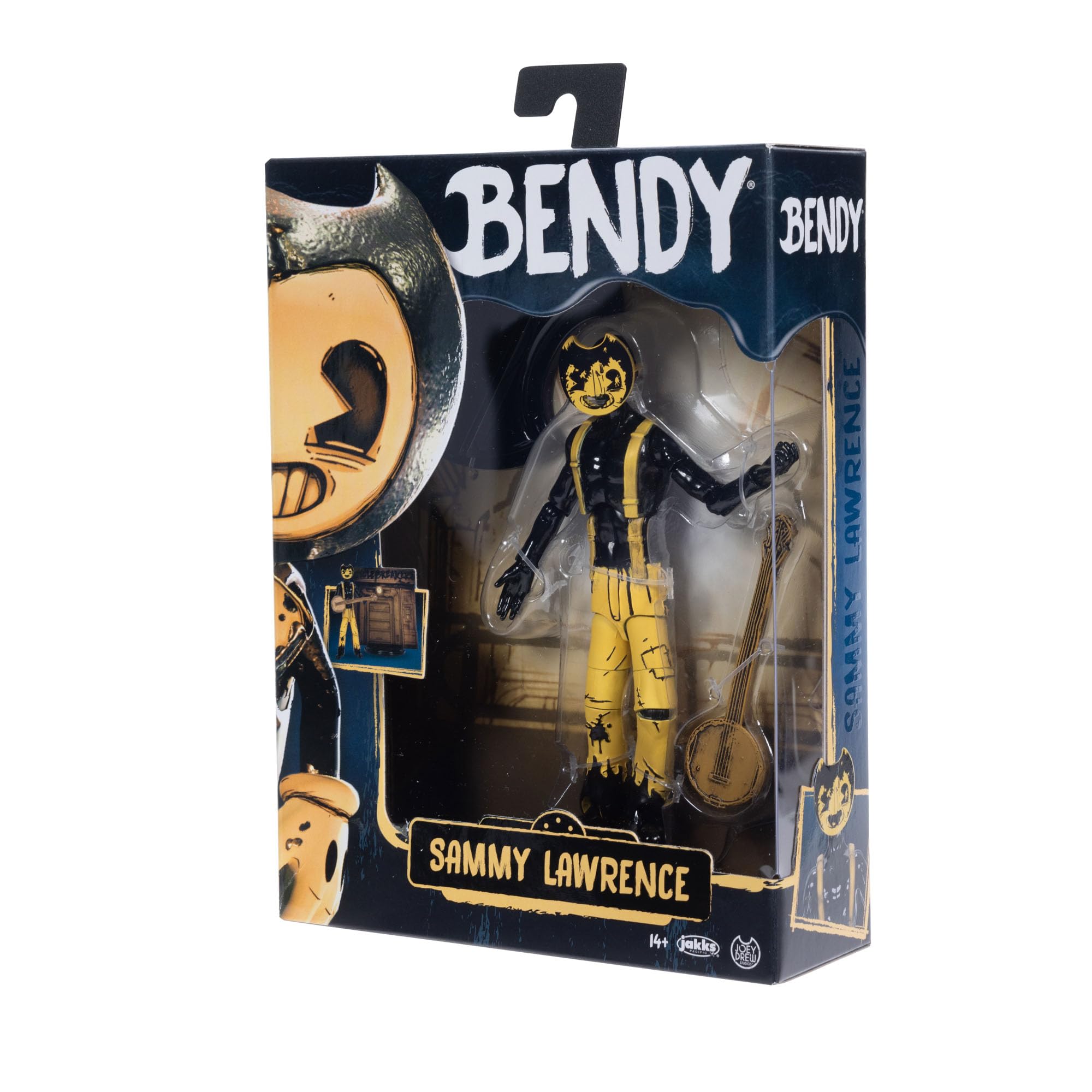 Figure stand included helps keep Sammy upright on shelves