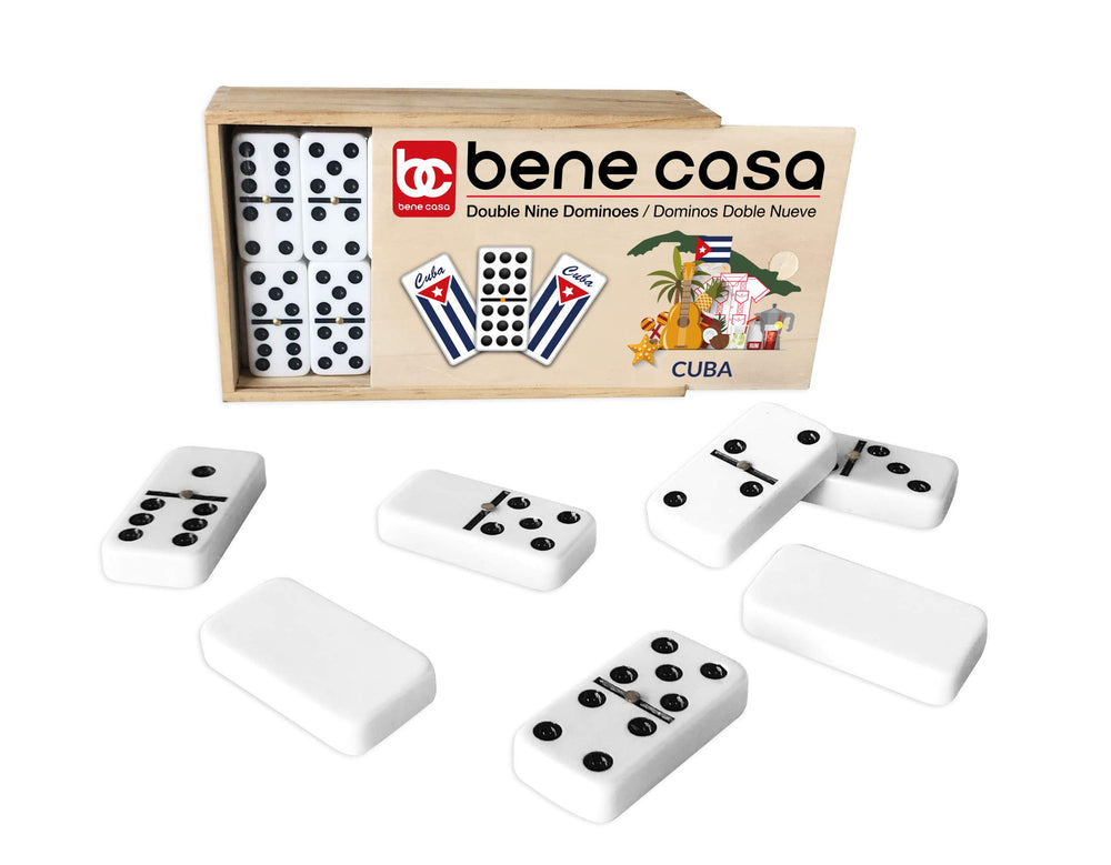 Bene Casa Cuban Flag Dominoes set for 2-10 players, versatile fun