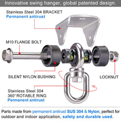 BeneLabel 1000 lb capacity hanger supports heavy setups.
