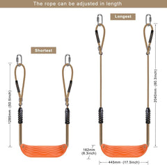 BeneLabel adjustable rope length for versatile swing height.