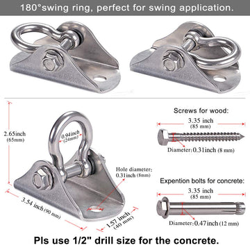 BeneLabel detachable swing ring for quick reconfiguration with connectors