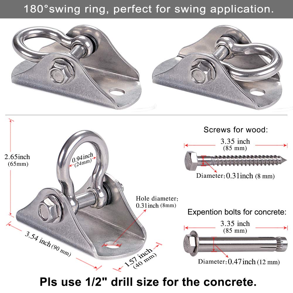 BeneLabel detachable swing ring for quick reconfiguration with connectors