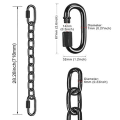 BeneLabel heavy-duty hanging chain set for indoor or outdoor hammocks and swings