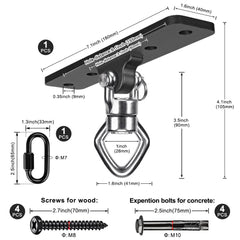 BeneLabel indoor-outdoor swing hardware suitable for porch swings and hammocks.