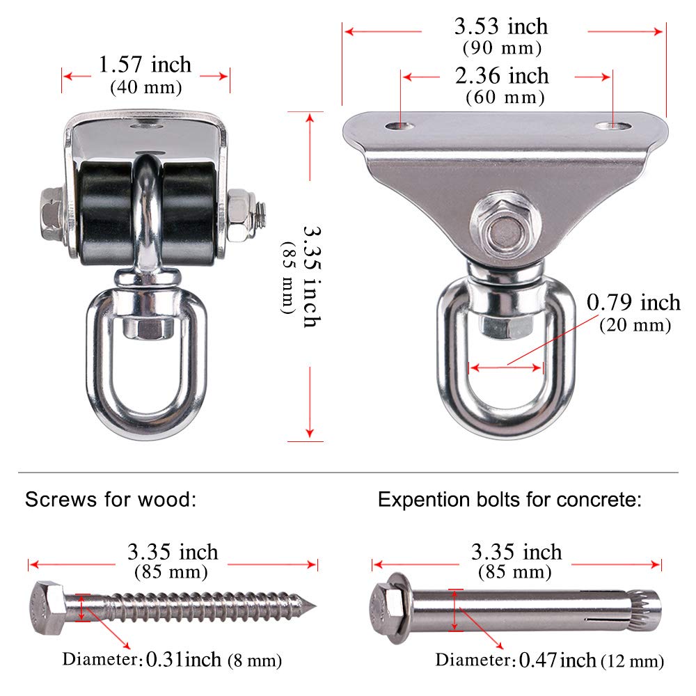 BeneLabel quiet nylon bushing for smooth swings.