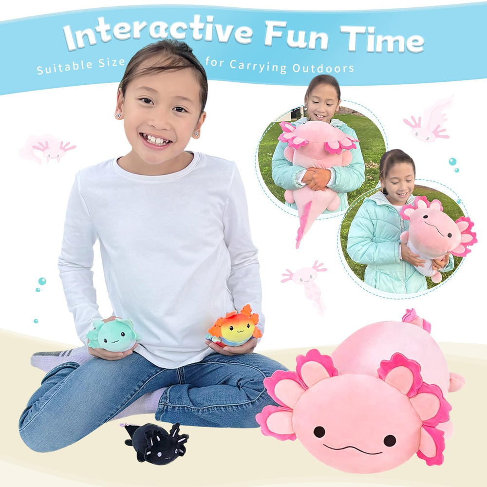Beniny Axolotl Plush makes a unique gift with bedtime comfort and room decor.