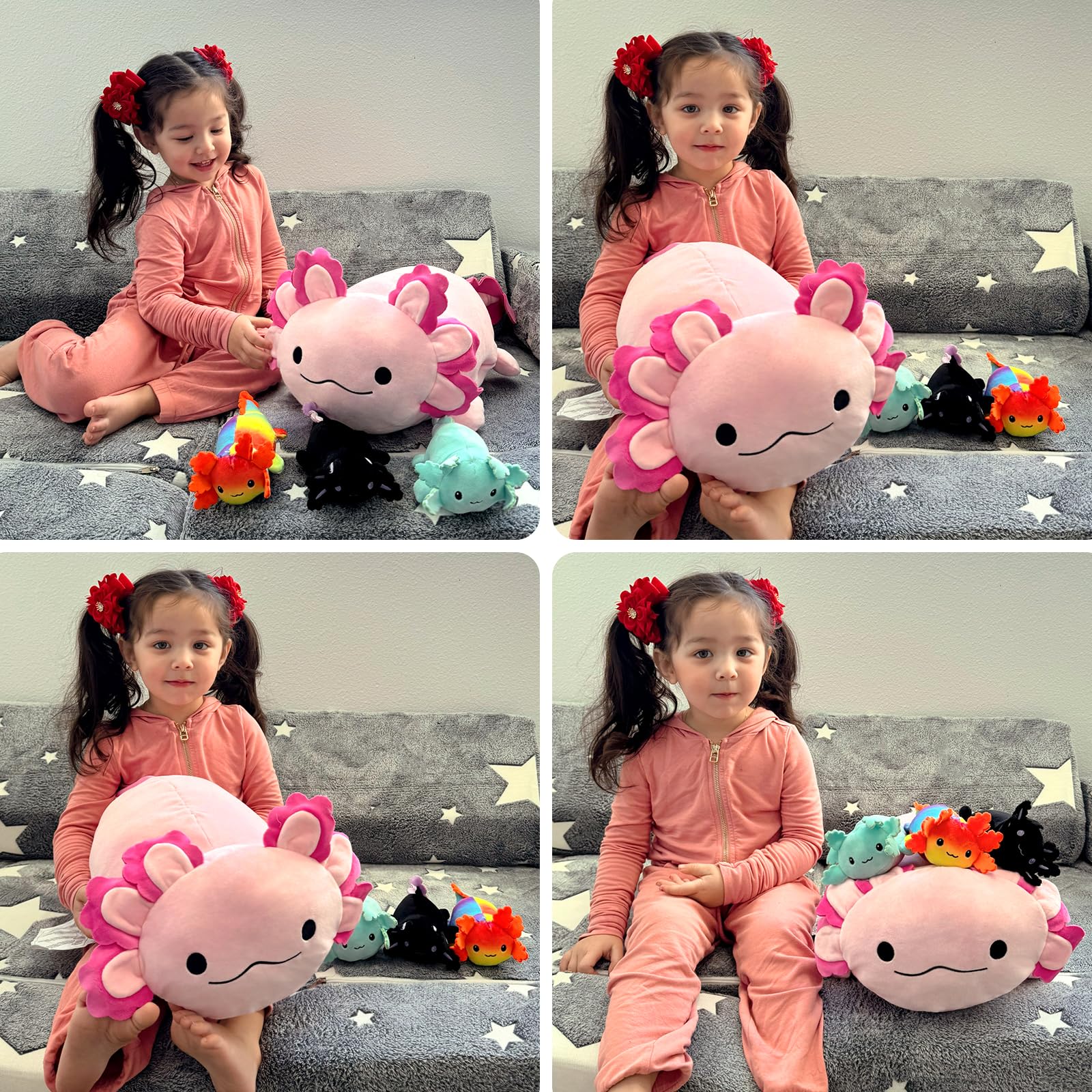 Beniny Axolotl Plush durable seams endure daily play for ages 3 and up.