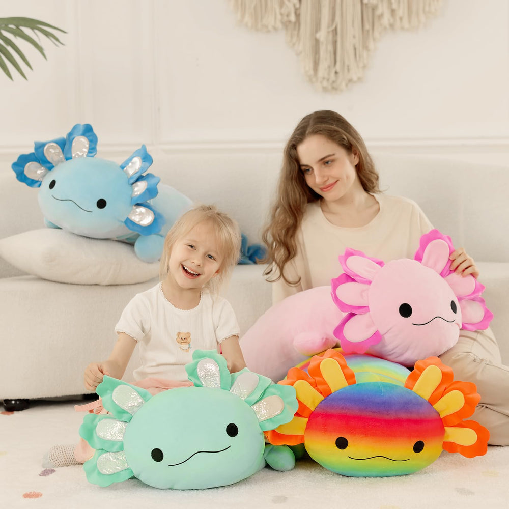 BENINY axolotl plush friendly face detail for imaginative play