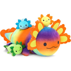 Beniny axolotl plush mommy 24-inch with babies for cozy bedtime cuddles