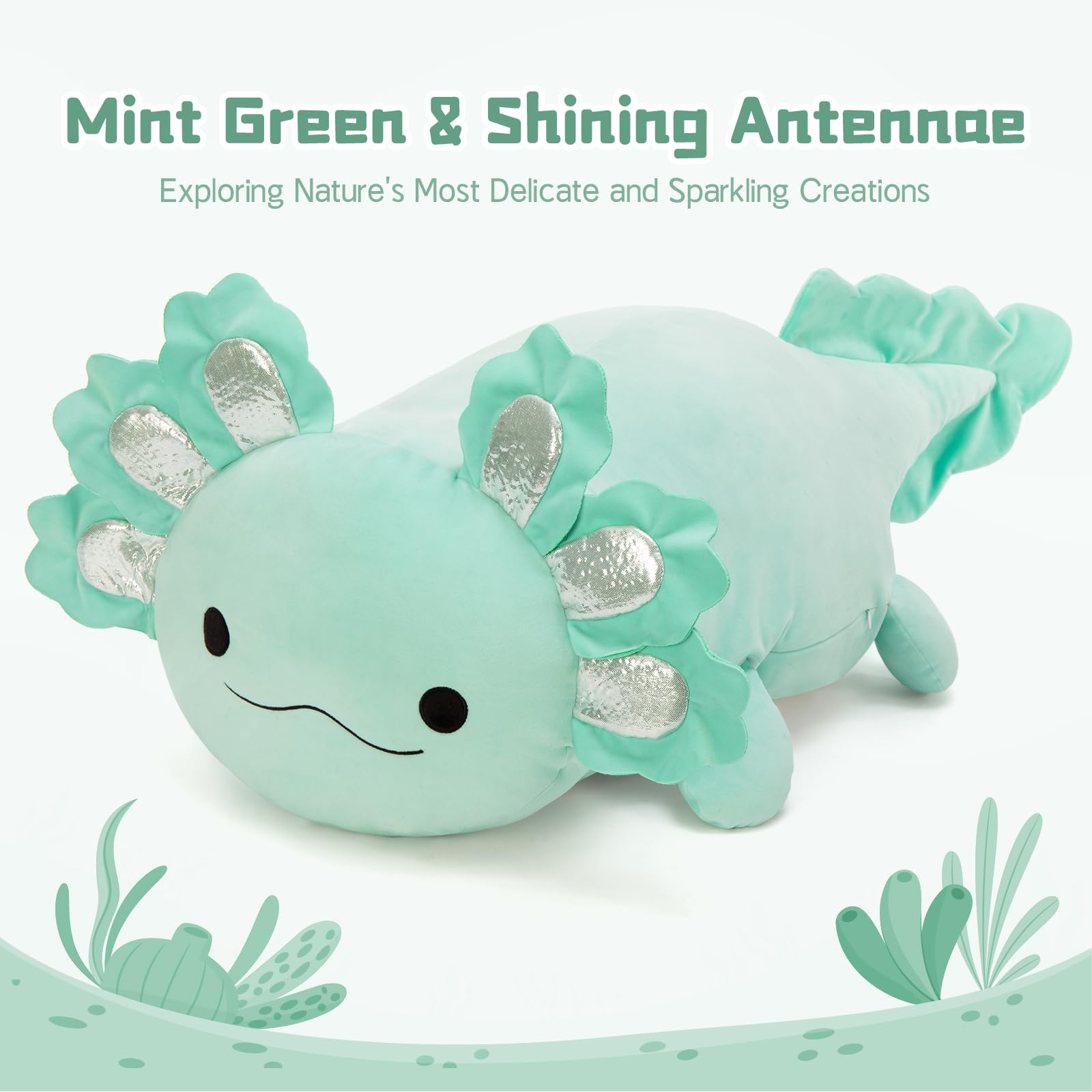 BENINY axolotl plush ideal for sleepovers and travel cuddles