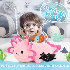 Beniny Axolotl Plush ultra-plush fur detail provides cozy snuggling moments for kids.